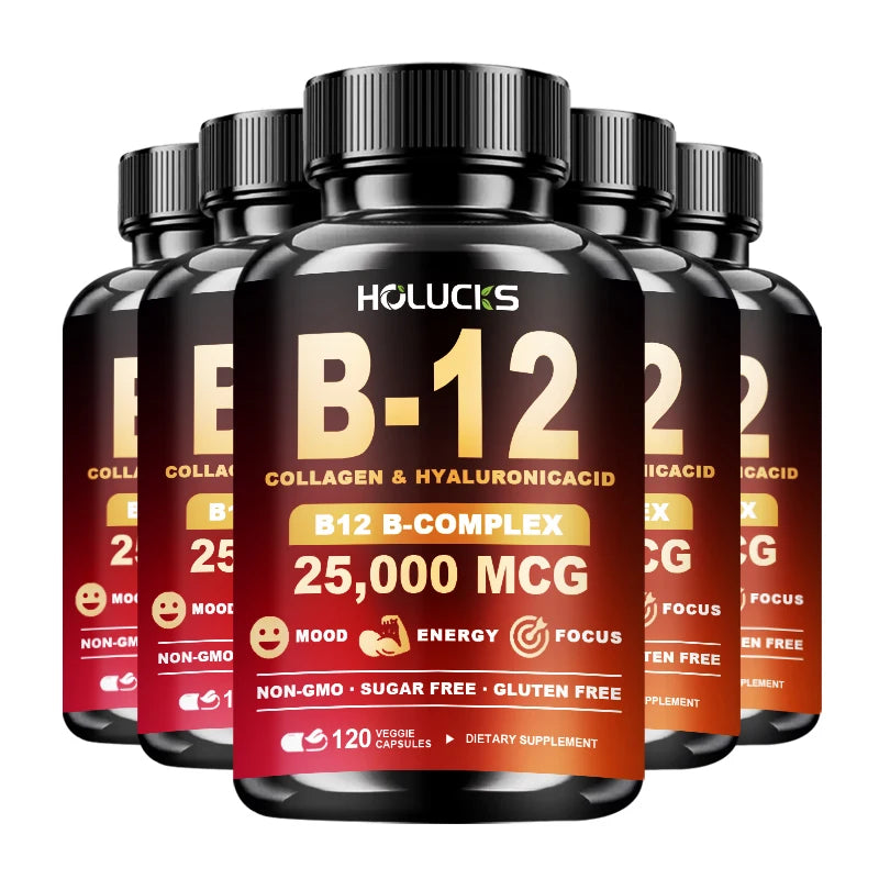 Advanced Vitamin B12 Supplement, with MSM, Marine Collagen, for Brain Vitality, Beautify Skin, Nervous System & Bone Health