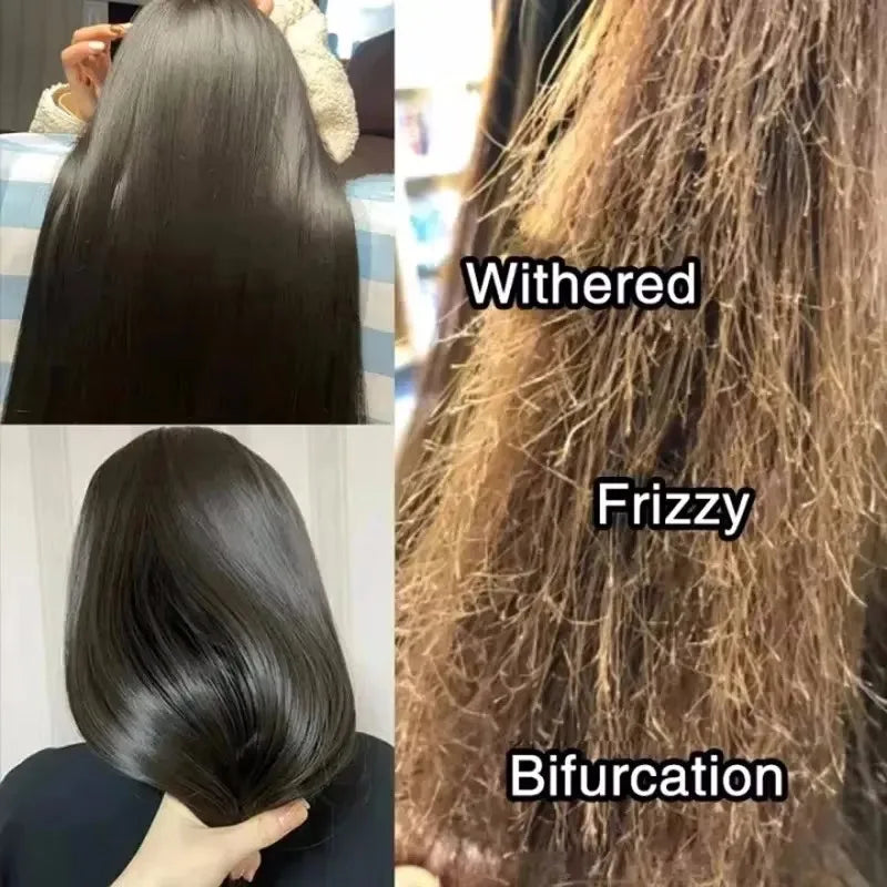 Keratin Hair Mask 5 Seconds Repair Damaged Frizzy Hair Soft Smooth Shiny Nutrition Deep Moisturize Nourishing Hair Care