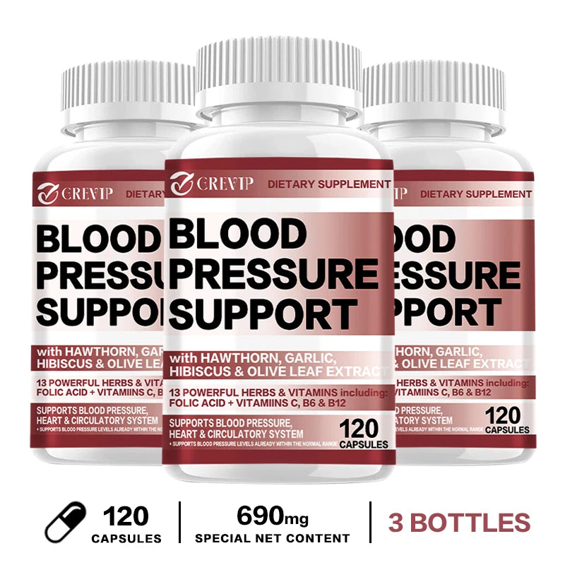 Blood Pressure Supplement - Maintaining Blood Pressure Balance, Supports Cardiovascular Health, and Promoting Blood Circulation