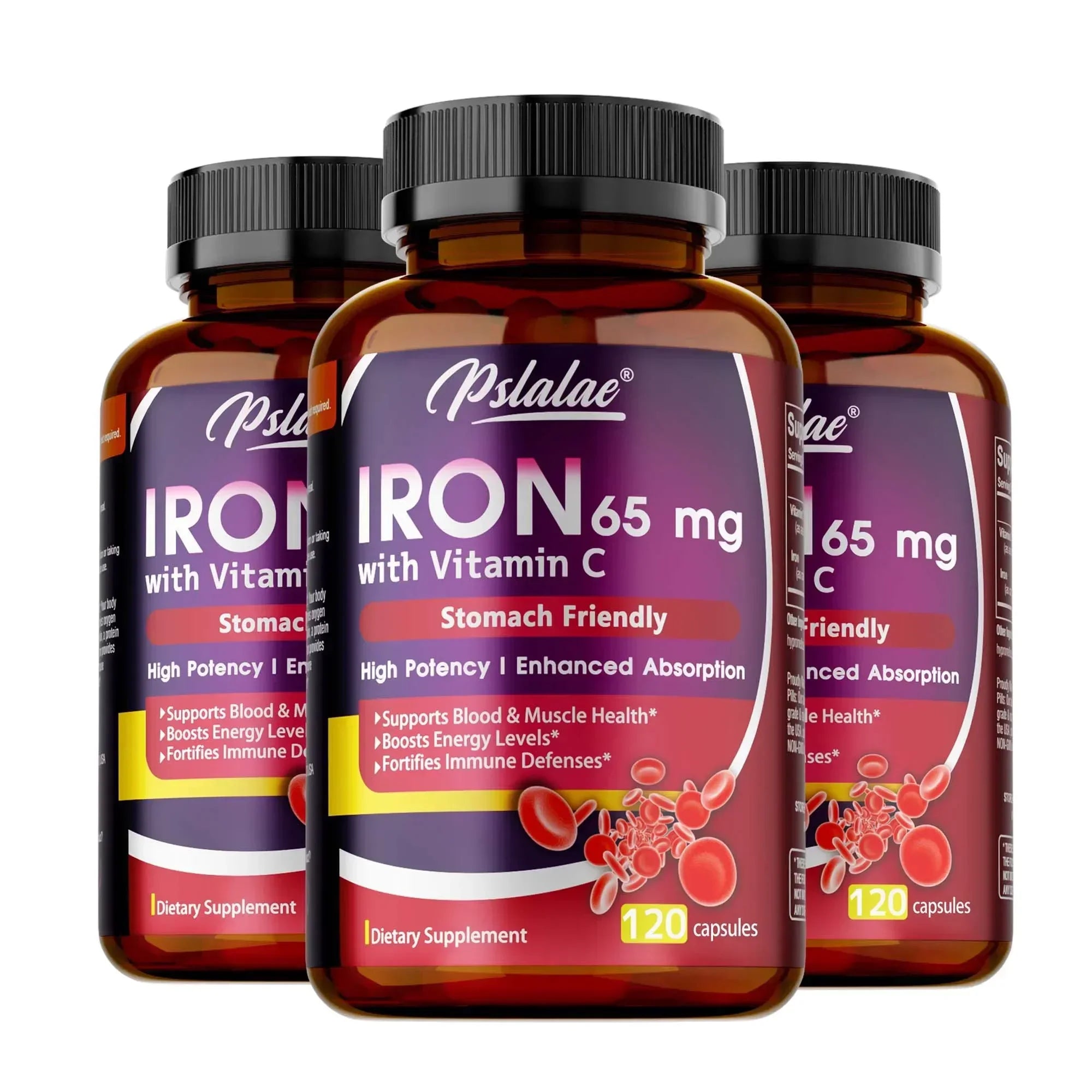 Iron Supplement - Reduce Anemia, Fight Fatigue, Promotes Red Blood Cells, Supports Brain and Heart Health, Improve Energy Levels
