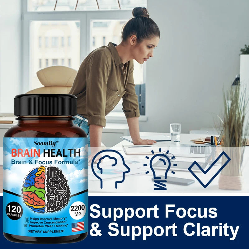 Ginkgo Biloba Supplement - Memory and Learning, Promotes Brain Health, Improves Clarity, Improves Concentration Supplement