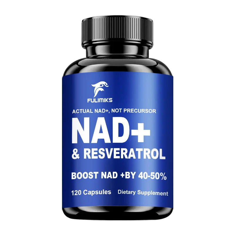 Daily NAD+ Resveratrol Dietary Supplement, with TMG & Vitamin, Support Skin, Heart Health, Immune, Sleep System for Men & Wmen