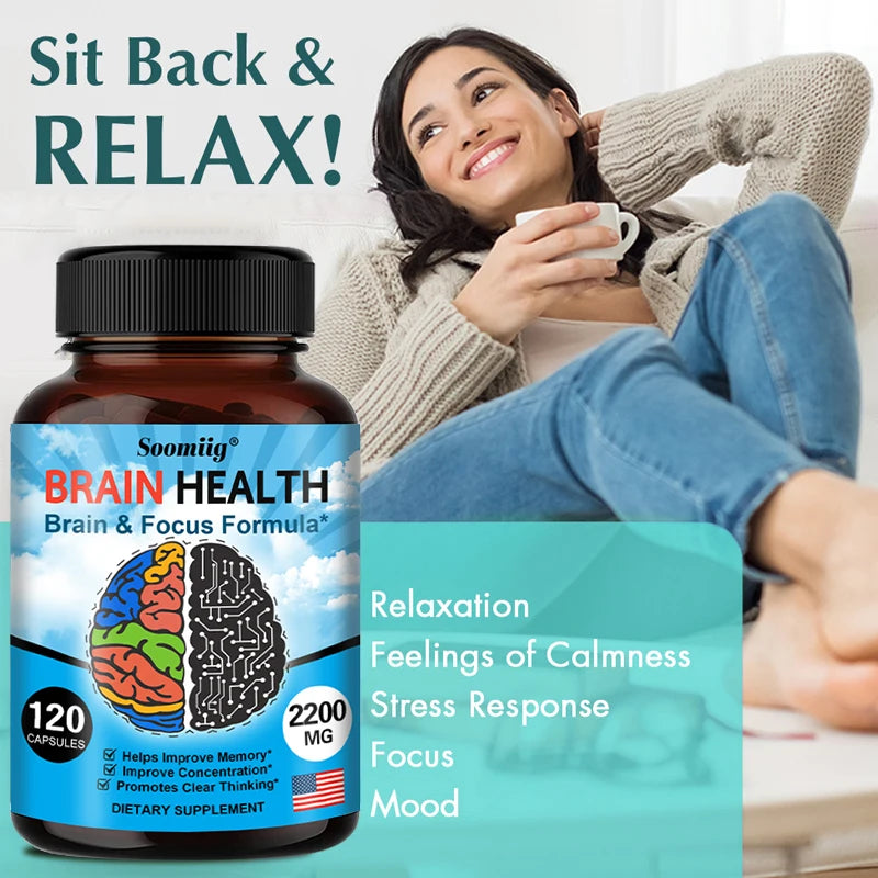 Ginkgo Biloba Supplement - Memory and Learning, Promotes Brain Health, Improves Clarity, Improves Concentration Supplement