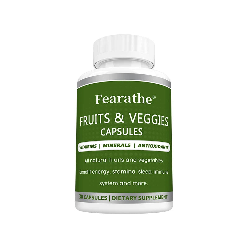 Whole Food Vitamin Mineral Supplement, Fruit Vegetable Extract, Support Digestion, Mental Clarity, Immunity & Full Body Health
